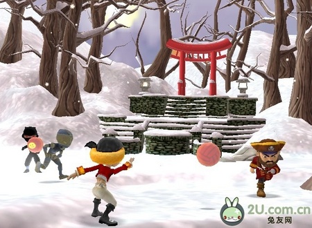 《海盗VS忍者 躲避球》Wii版新画面 